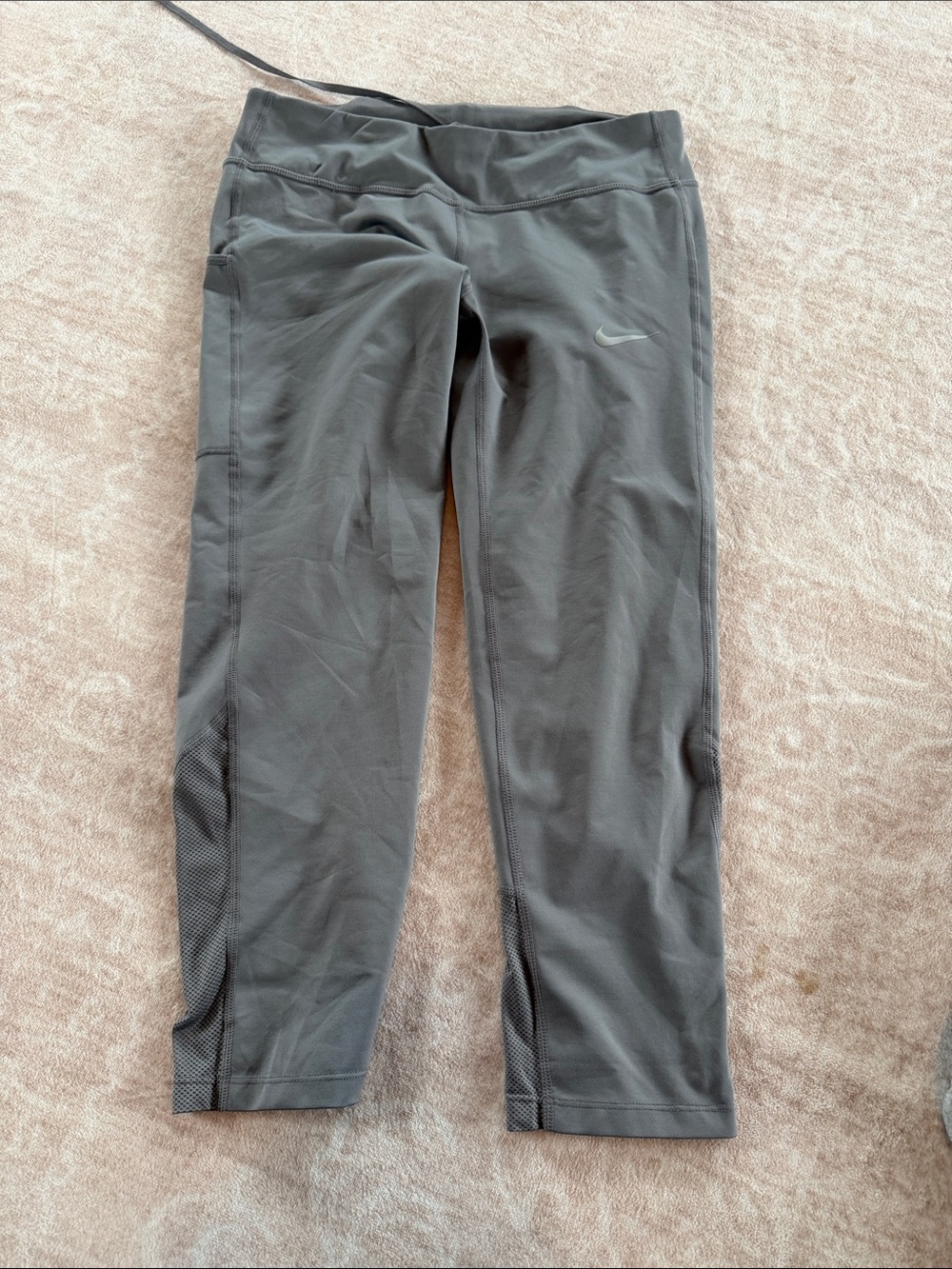 Nike Womens Gray Athletic Capris